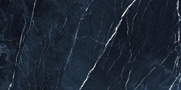 12 X 24 Antique Dark Blue Polished Marble Look Porcelain Tile-PORCELAIN-Large Format-American Tile Depot