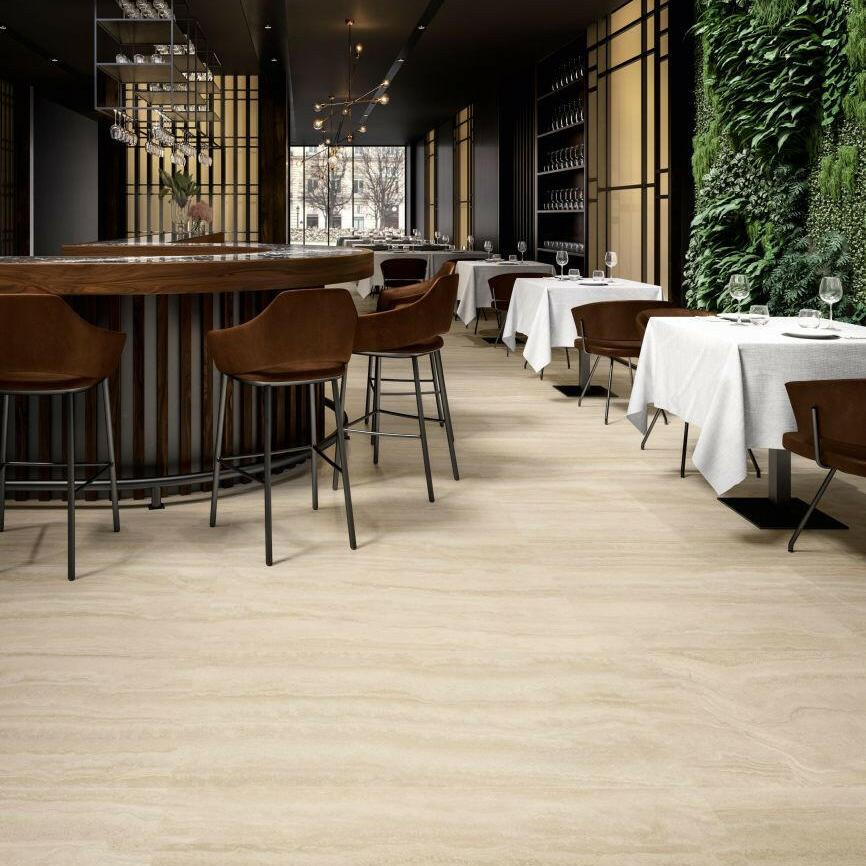 12 X 24 Appia Vein Cut Beige Polished Travertine Look Porcelain Tile-PORCELAIN-Large Format-American Tile Depot