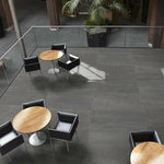 12 X 24 Basalt Graphite Chiseled Grip & Matte Porcelain Tile-PORCELAIN-Large Format-American Tile Depot