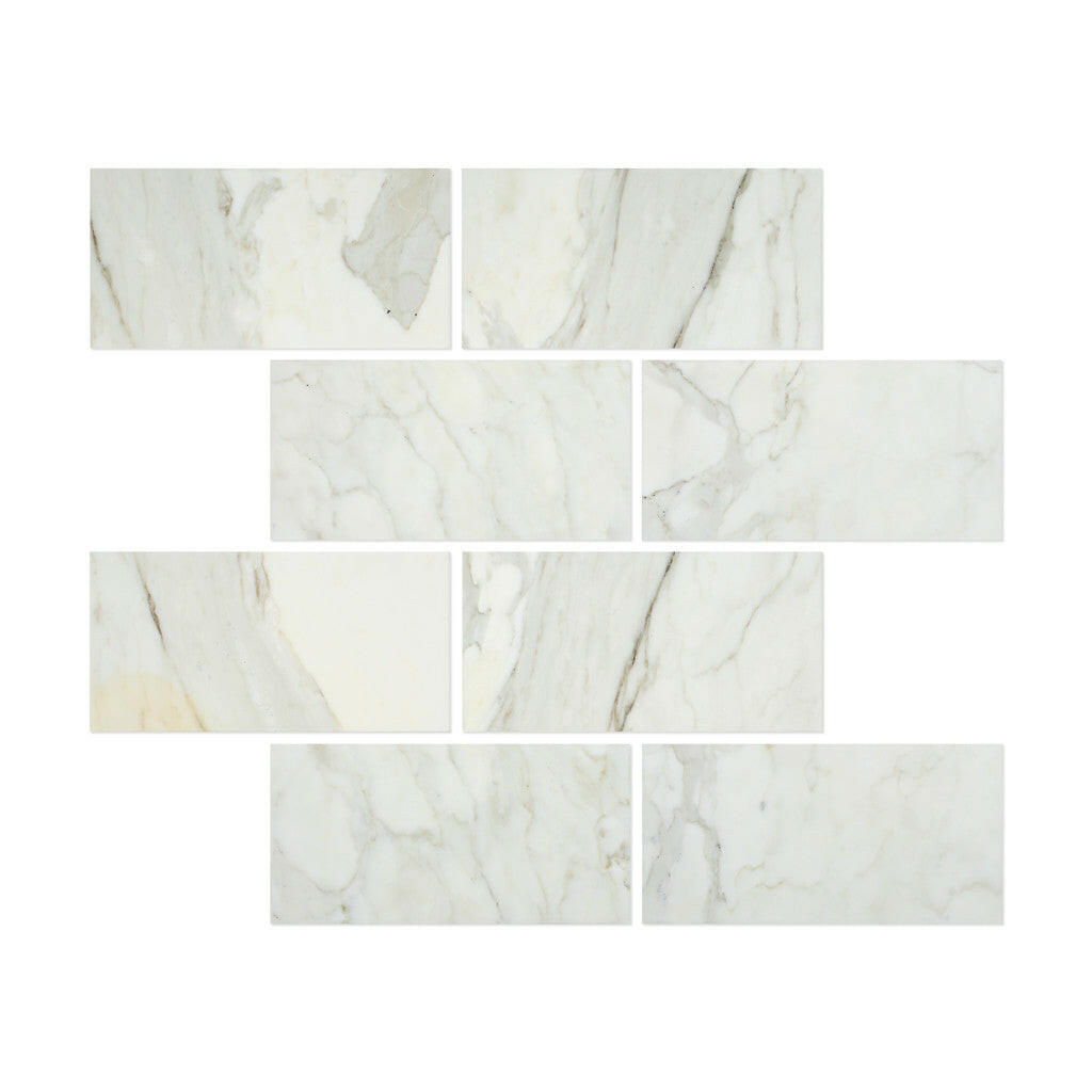 12 X 24 Calacatta Gold Marble Honed Field Tile-Marble Tile - Large Formate-American Tile Depot