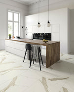 12 X 24 Calcutta Gold Matte Marble Look Porcelain Tile-Porcelain Tile Large Formate-American Tile Depot