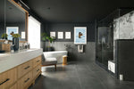 12 X 24 Chamonix Dark Gray Matte Limestone Look Porcelain Tile-Porcelain Tile Large Formate-American Tile Depot