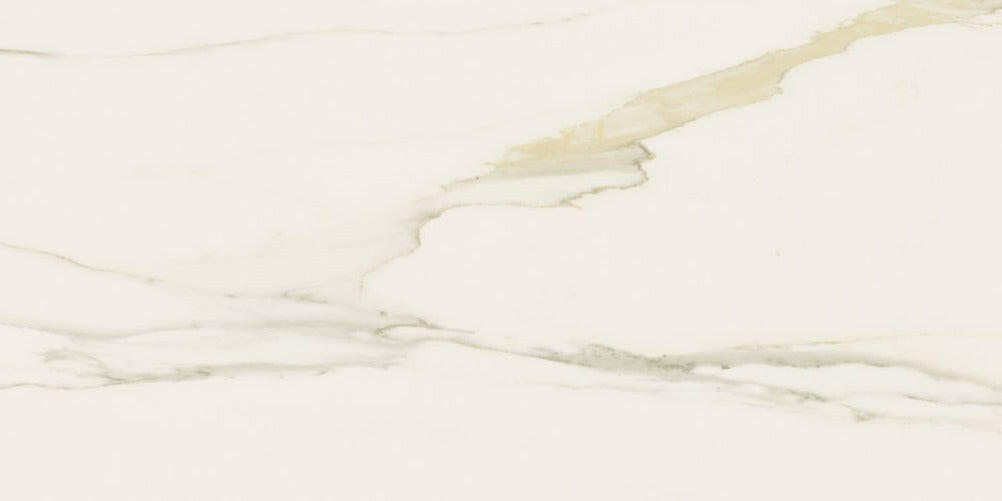 12 X 24 Classici Calacatta Gold Glossy Marble Look Porcelain Tile-PORCELAIN-Large Format-American Tile Depot