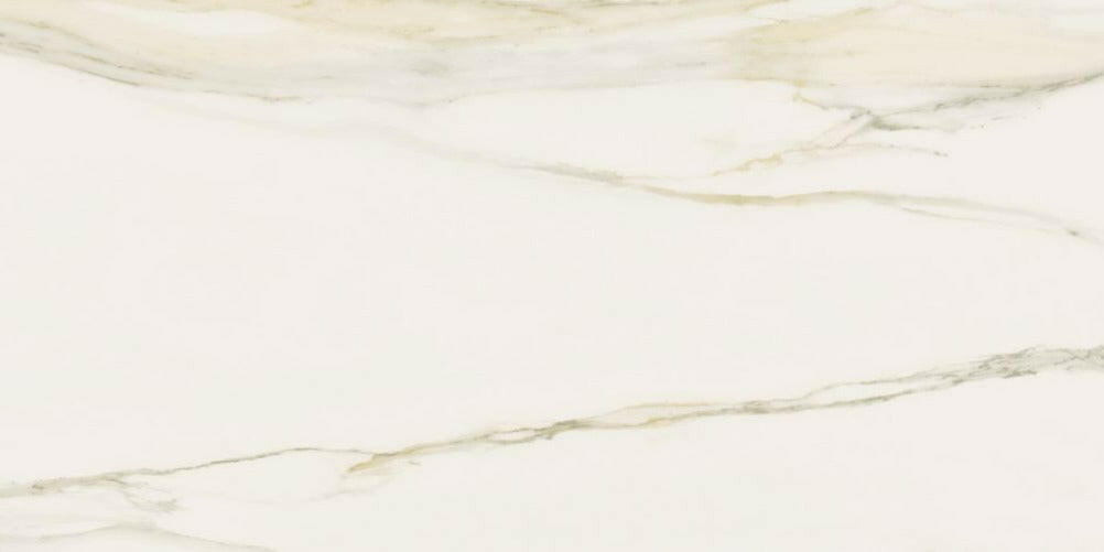 12 X 24 Classici Calacatta Gold Glossy Marble Look Porcelain Tile-PORCELAIN-Large Format-American Tile Depot