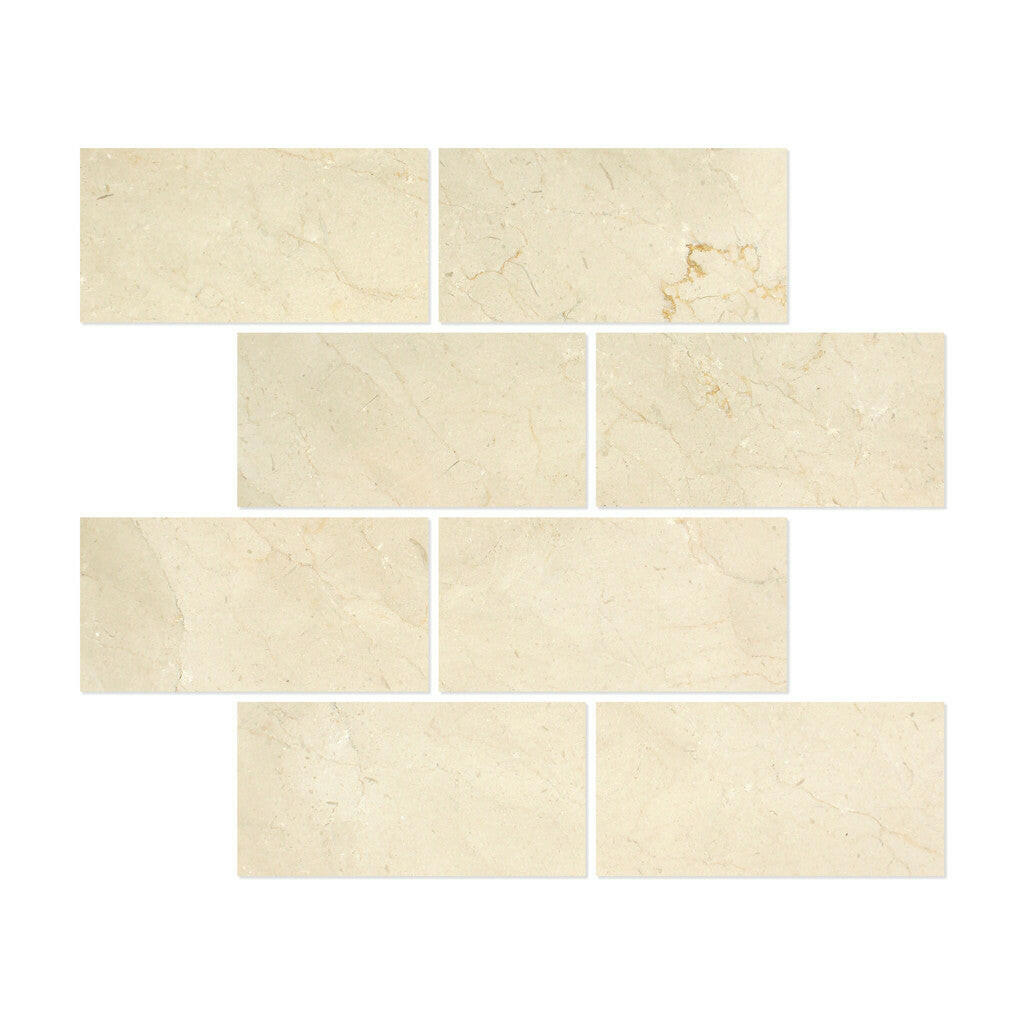 12 X 24 Crema Marfil Marble Honed Field Tile-Marble Tile - Large Formate-American Tile Depot