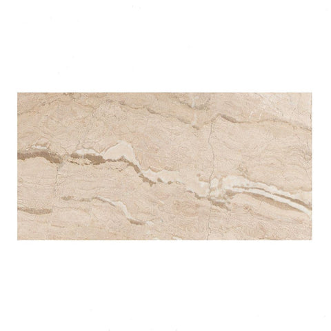 Sample of 12 X 24 Diano Royal (Queen Beige) Marble Polished Field Tile-Sample-American Tile Depot