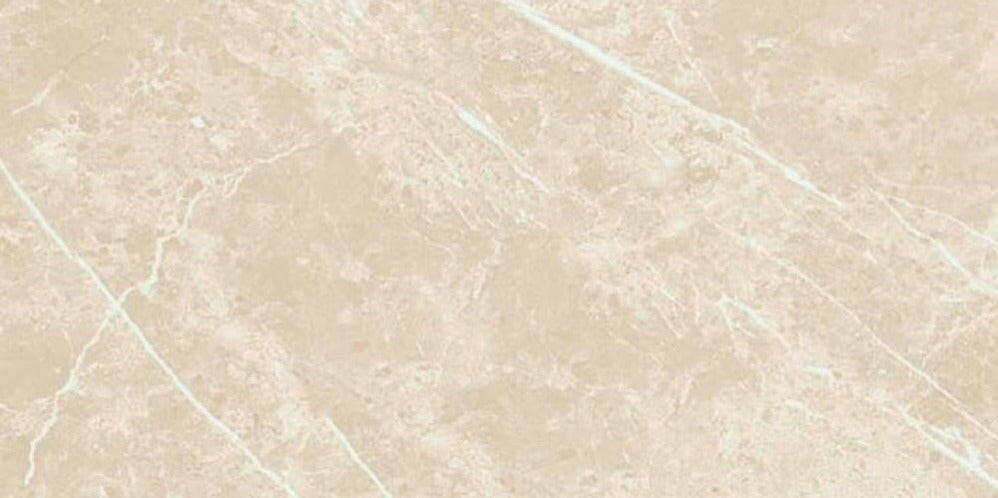 12 X 24 Dolomia Cream Luc Glossy Marble Look Porcelain Tile-PORCELAIN-Large Format-American Tile Depot