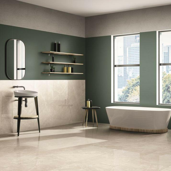 12 X 24 Dolomia White Nat Matte Marble Look Porcelain Tile-PORCELAIN-Large Format-American Tile Depot