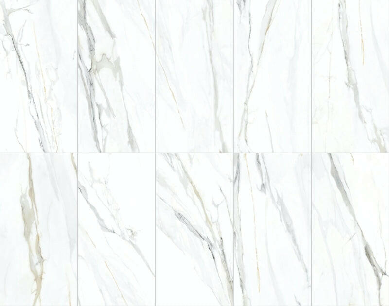 12 X 24 Emporio Calacatta Matte Marble Look Porcelain Tile-Porcelain Tile Large Formate-American Tile Depot