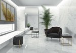 12 X 24 Emporio Calacatta Polished Marble Look Porcelain Tile-Porcelain Tile Large Formate-American Tile Depot