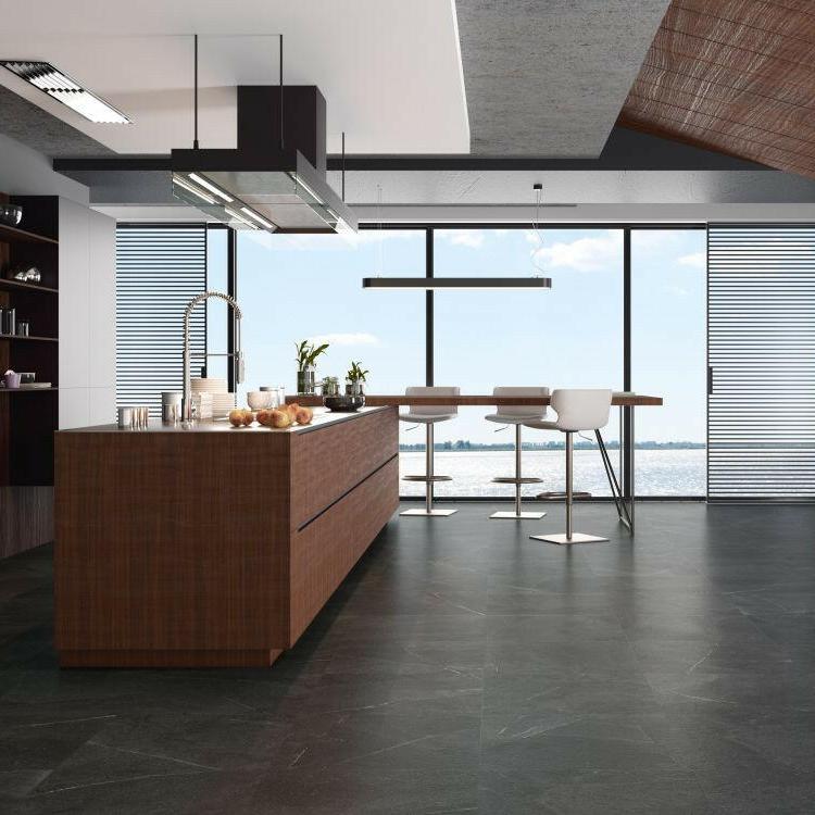 12 X 24 Madison Grafito Matte Limestone Look Porcelain Tile-PORCELAIN-Large Format-American Tile Depot