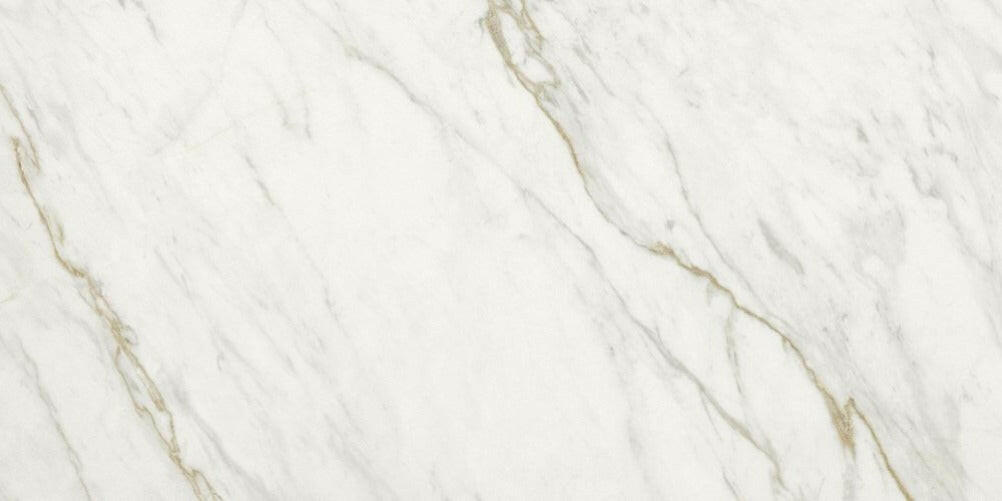 12 X 24 Marmi Calacatta Levigato Polished Marble Look Porcelain Tile-PORCELAIN-Large Format-American Tile Depot