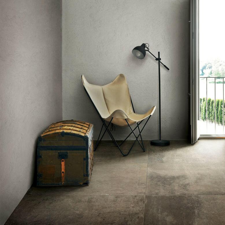 12 X 24 Matieres Brun Matte Concrete Look Porcelain Tile-PORCELAIN-Large Format-American Tile Depot