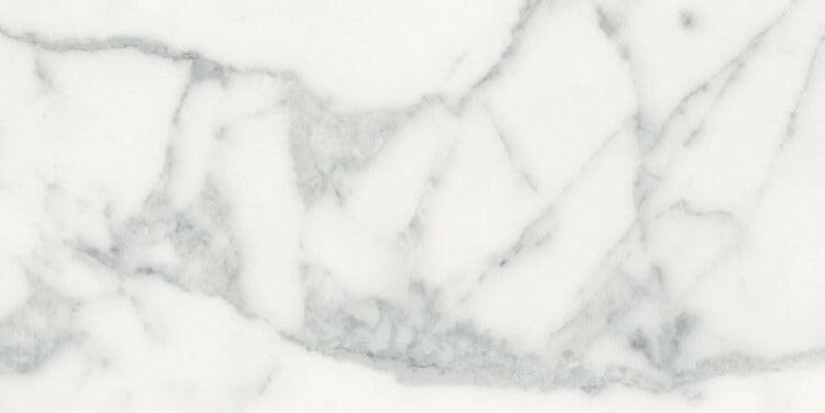 12 X 24 Origines Blanc Glossy Marble Look Porcelain Tile-PORCELAIN-Large Format-American Tile Depot