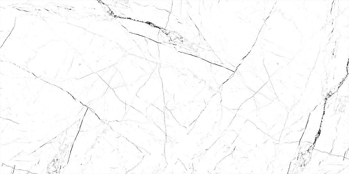 12 X 24 Pietra White Polished Marble Look Porcelain Tile-Porcelain Tile Large Formate-American Tile Depot