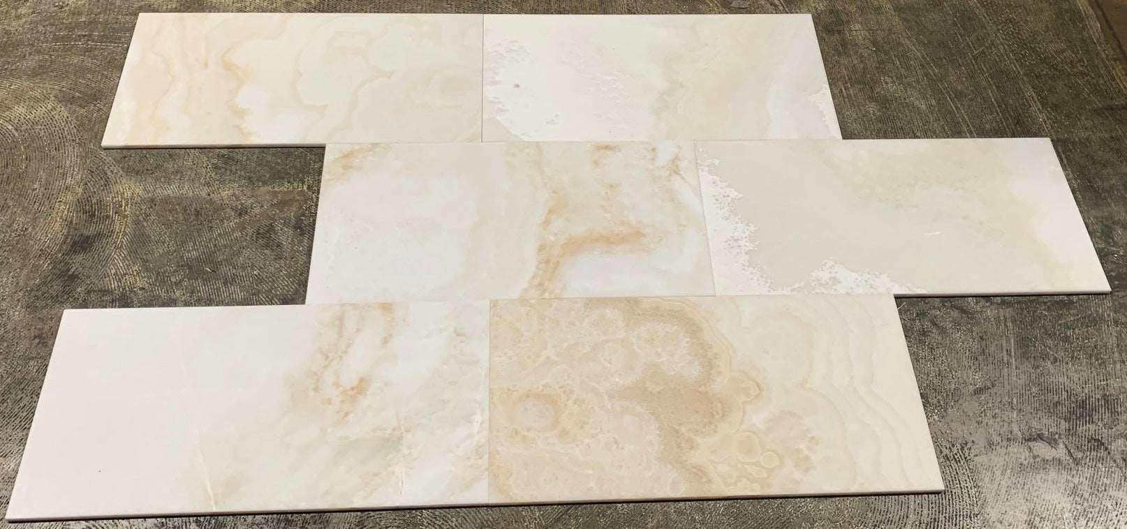 12 X 24 Premium White Onyx CROSS-CUT Polished Field Tile-Onyx Tile - Large Formate-American Tile Depot