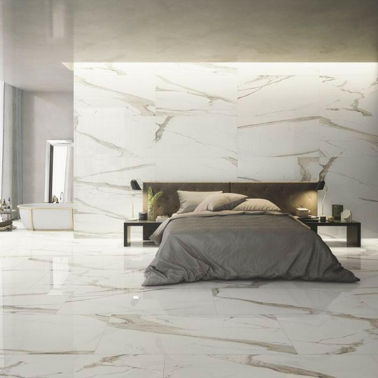 12 X 24 Prestigio Calacatta Grip Matte Marble Look Porcelain Tile-PORCELAIN-Large Format-American Tile Depot