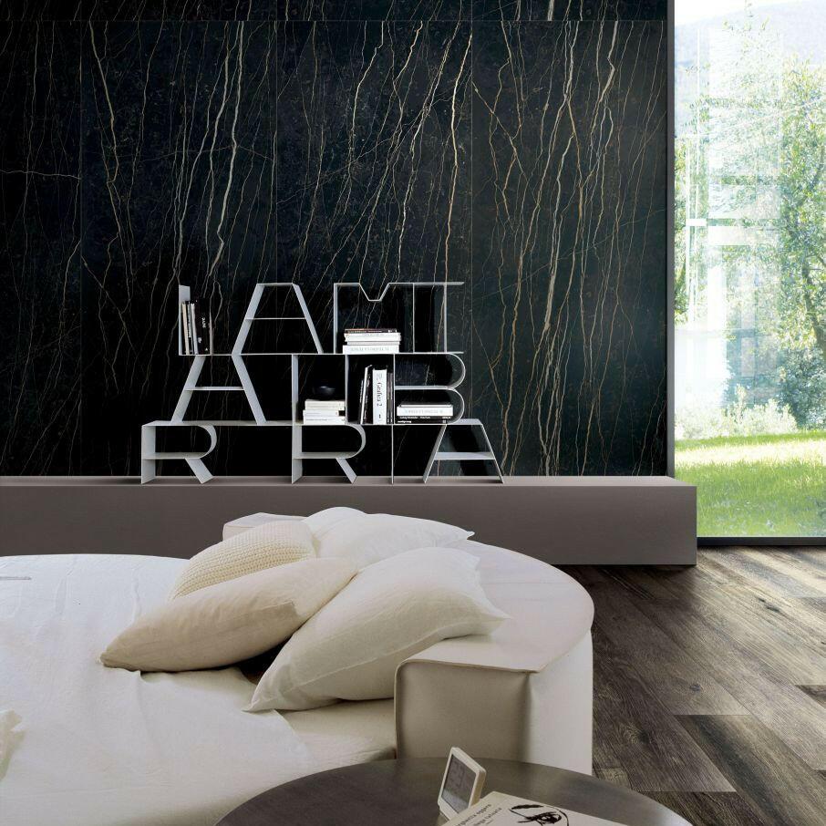 12 X 24 Prexious Thunder Night Matte Marble Look Porcelain Tile-PORCELAIN-Large Format-American Tile Depot