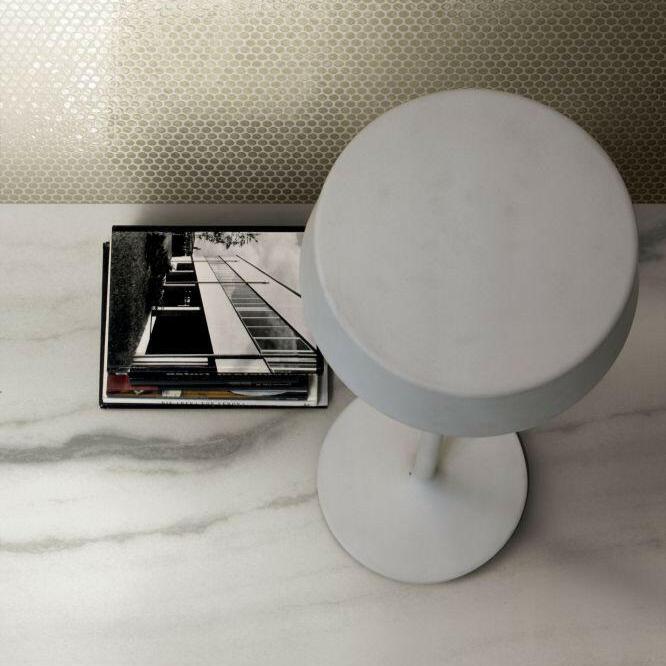 12 X 24 Prexious White Fantasy Glossy Marble Look Porcelain Tile-PORCELAIN-Large Format-American Tile Depot