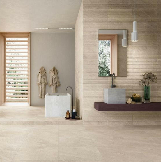 12 X 24 Tune Desert Matte Limestone Look Porcelain Tile