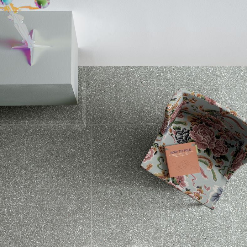 12 X 24 Veneziane Santa Croce Luc Glossy Terrazzo Look Porcelain Tile