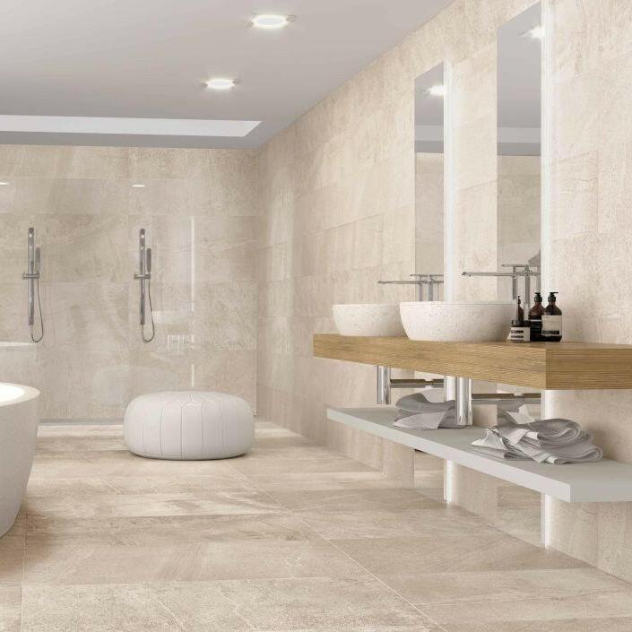 12 X 25 Sunstone Sand Lappato Stone Look Polished Porcelain Tile-PORCELAIN-Large Format-American Tile Depot