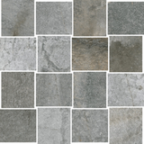 12 X 12 HCL Climb Gray Mosaico Matte Travertine Look Porcelain Tile