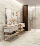 12 X 24 Akoya Ivory Matte Onyx Look Porcelain Tile