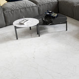 12 X 24 Core White Polished Marble Look Porcelain Tile