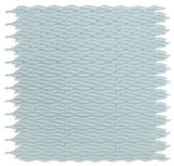 Aqua Turquoise Glossy Wave Glass Mosaic Tile