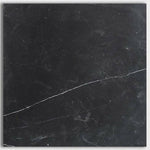 18 X 18 Black Marquina Marble Polished Tile-Marble Tile - Large Formate-American Tile Depot