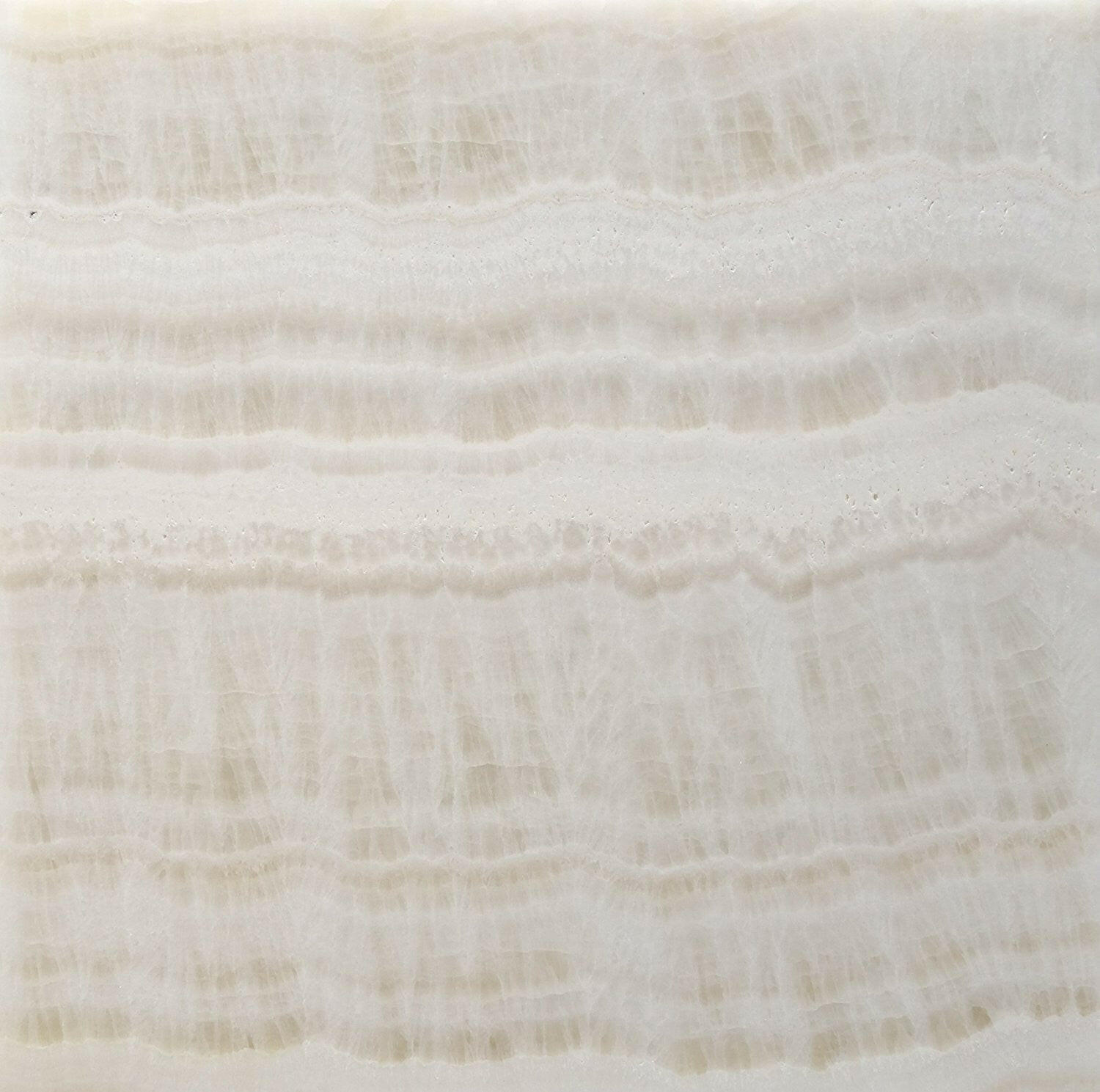 18 X 18 Premium White Onyx VEIN-CUT Polished Field Tile-Onyx Tile - Large Formate-American Tile Depot