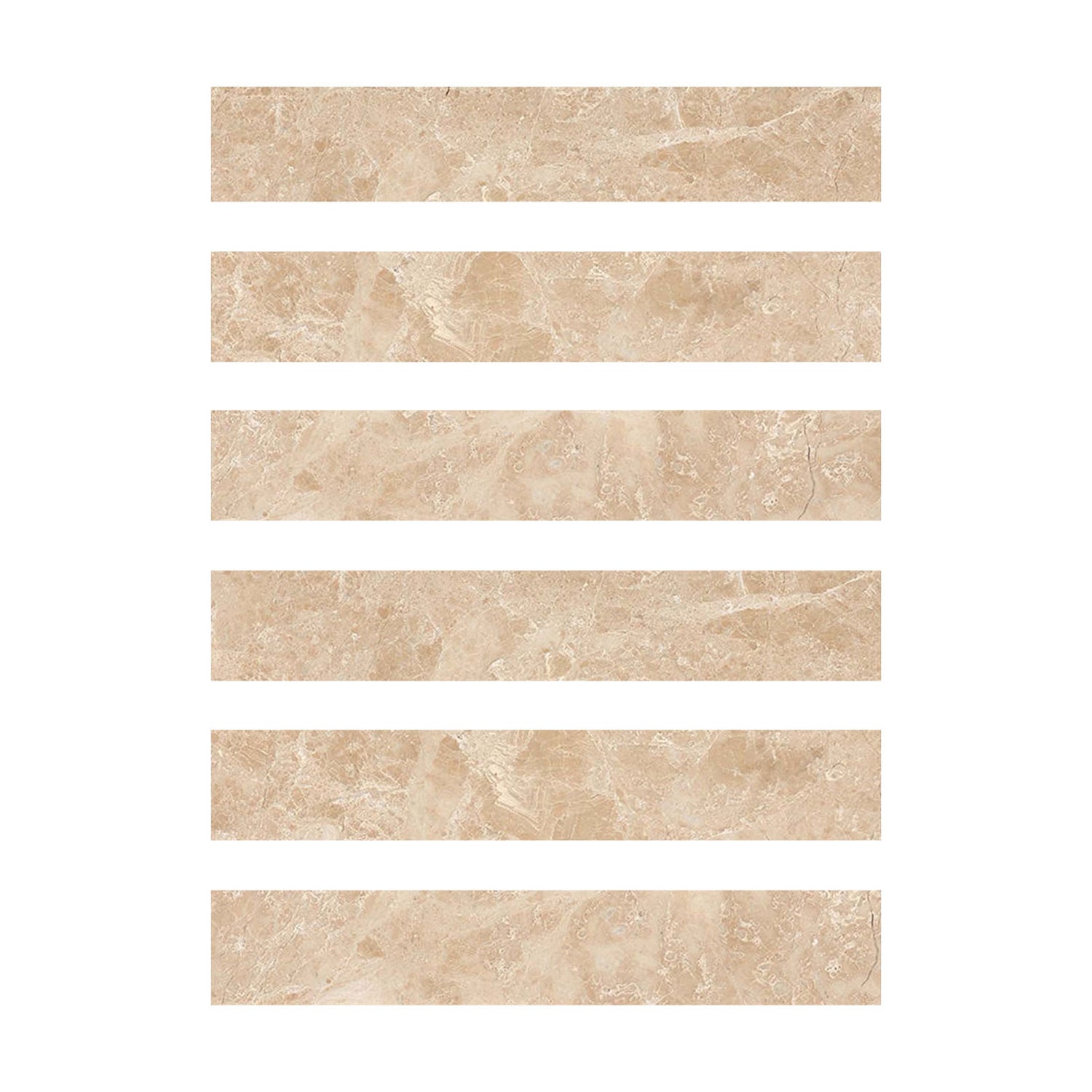 2 X 12 Cappuccino Marble Polished Field Tile