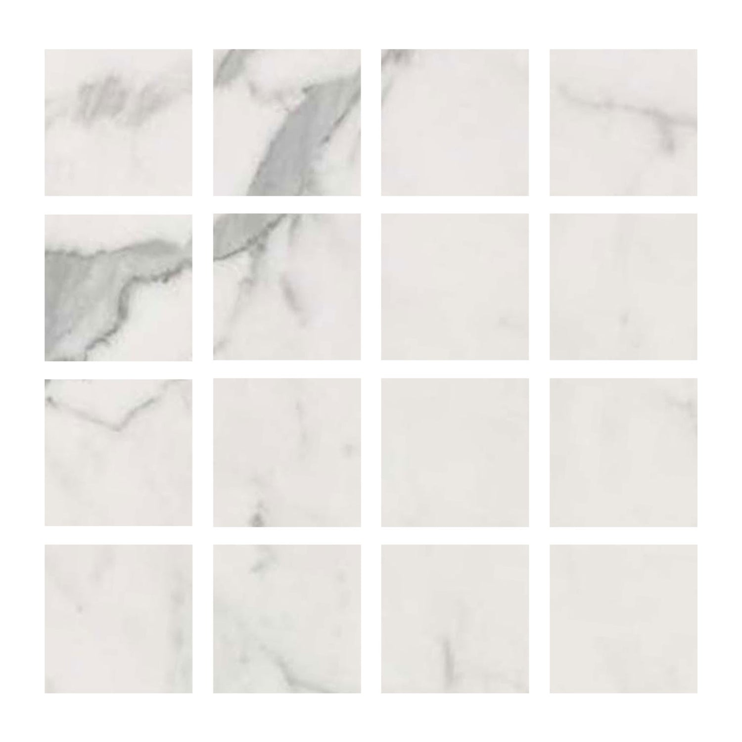 3 X 3 Italian Statuary White Marble Honed Tile