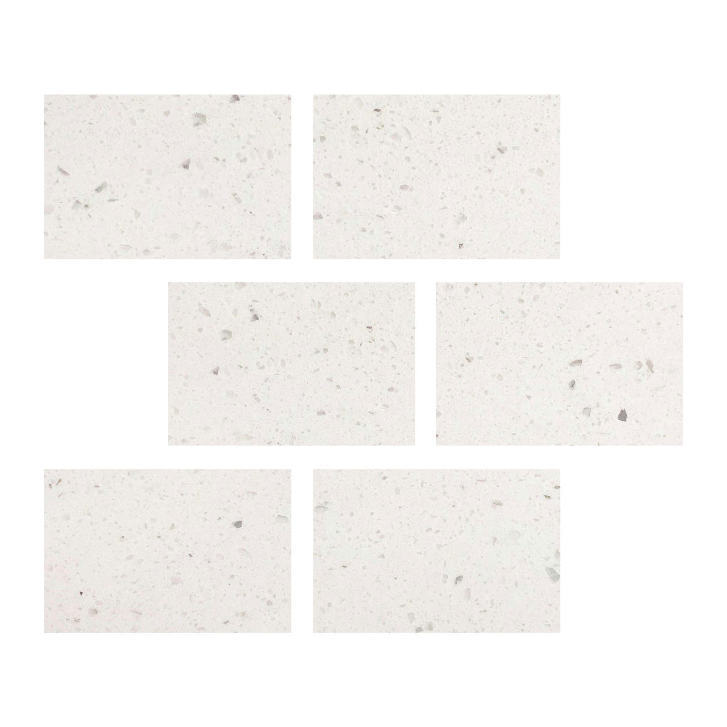 4 X 6 Terrazzo Silver Marble Polished Field Tile