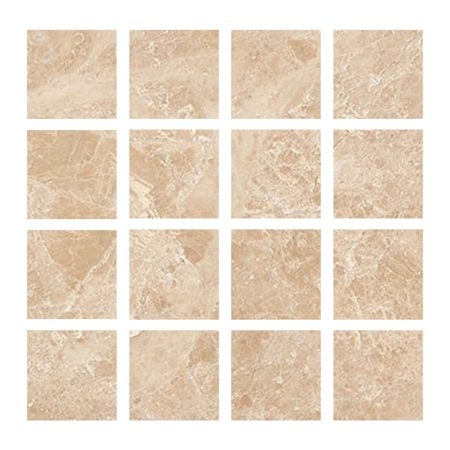 3 X 3 Cappuccino Marble Polished Field Tile