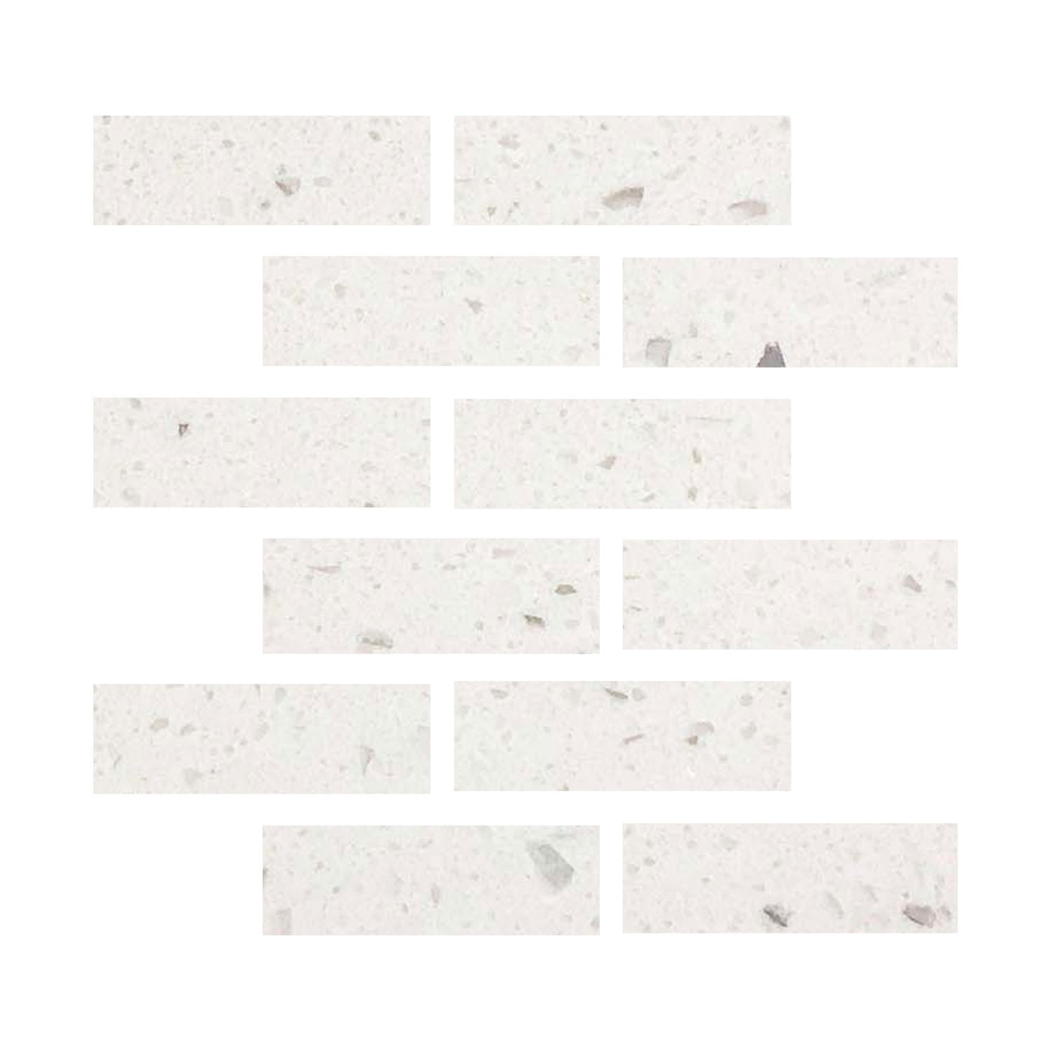 2 X 6 Terrazzo Silver Marble Polished Field Tile