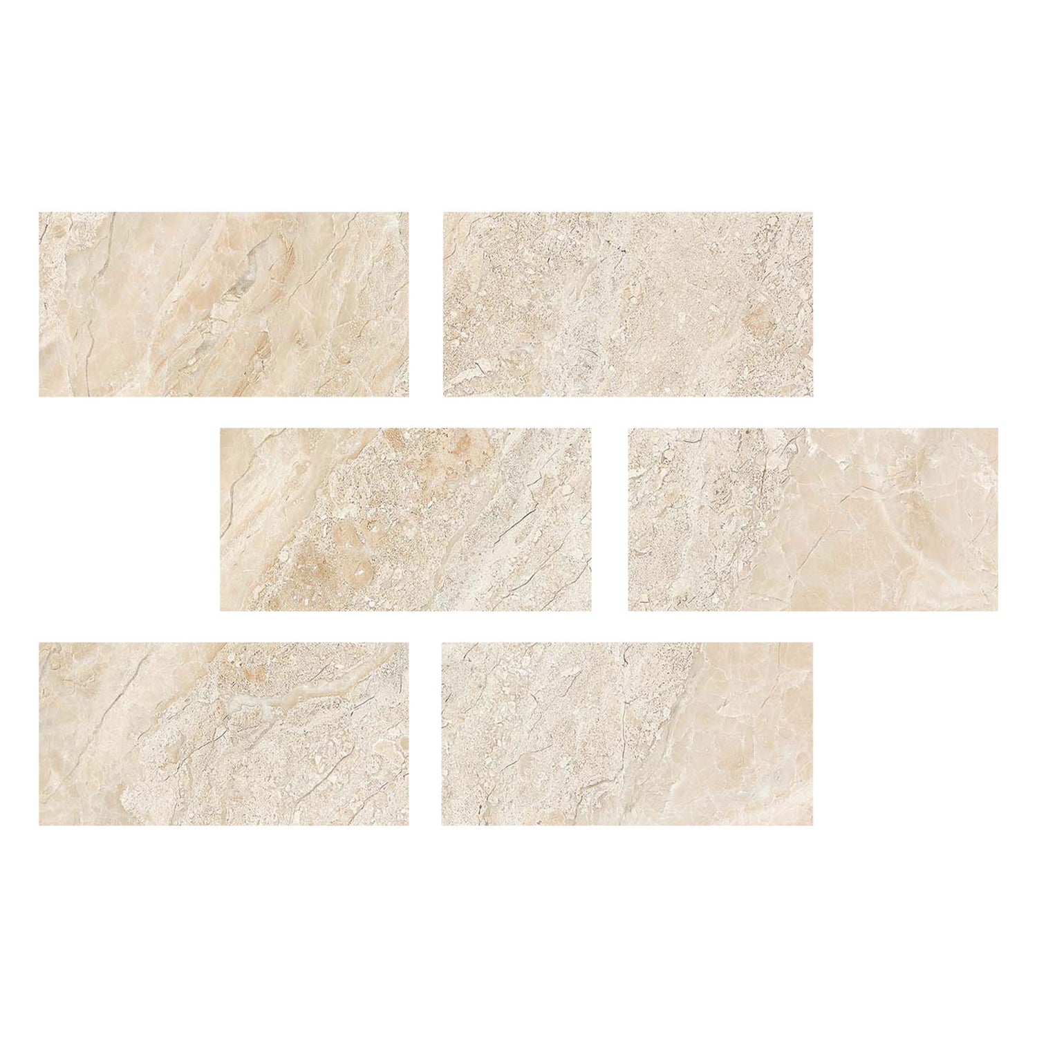 4 X 8 Diano Royal (Queen Beige) Marble Polished Field Tile