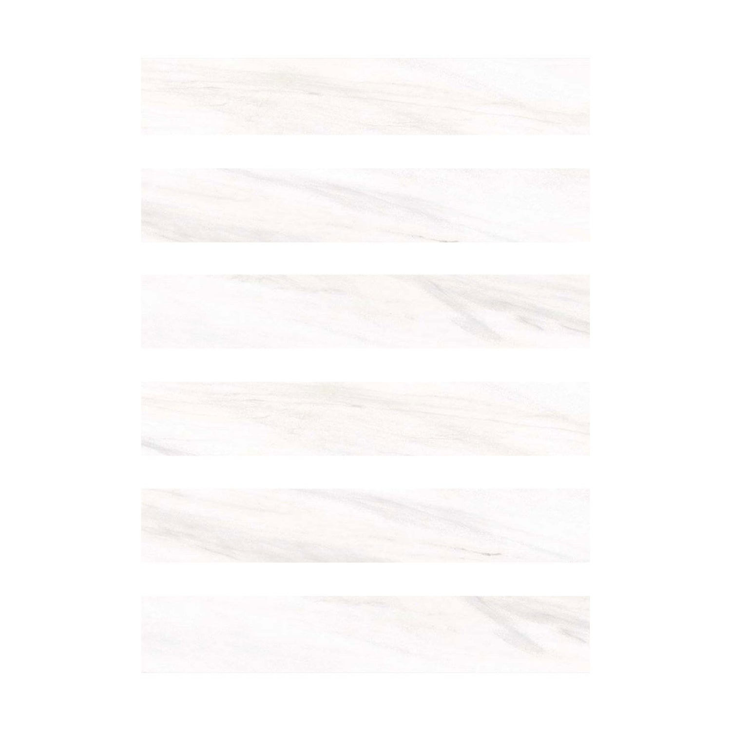 2 X 12 Bianco Dolomite Polished Tile