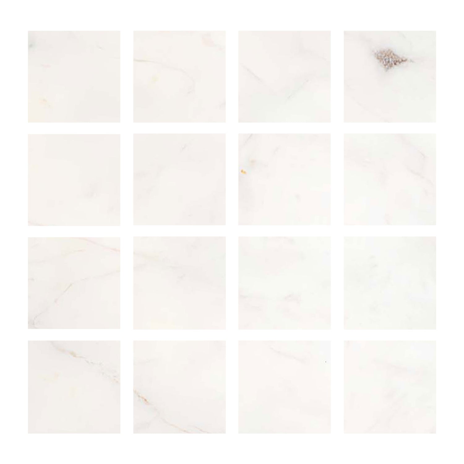 3 X 3 White Pearl (Turkish Botticino) Marble Honed Field Tile