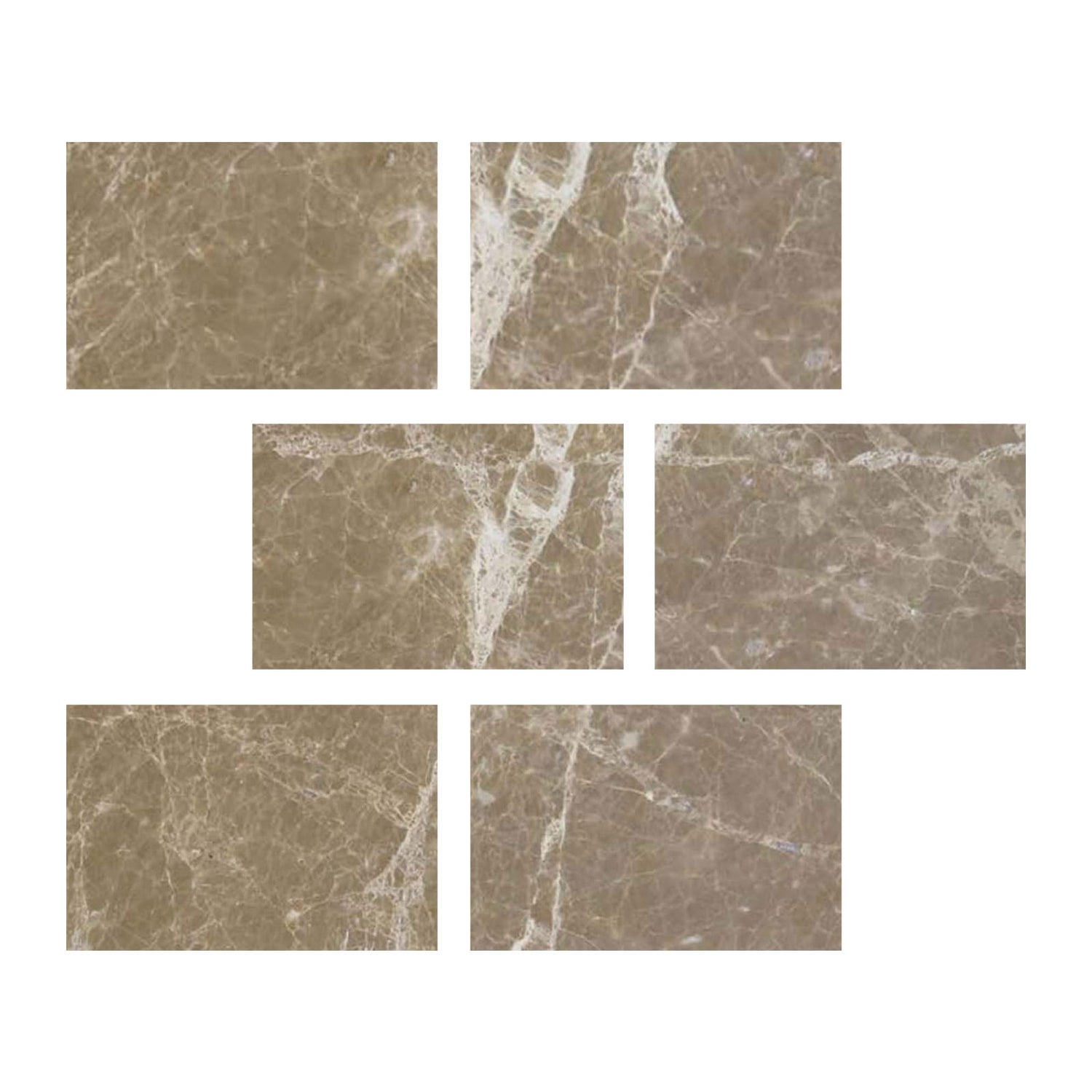 4 X 6 Emperador Light Marble Polished Tile