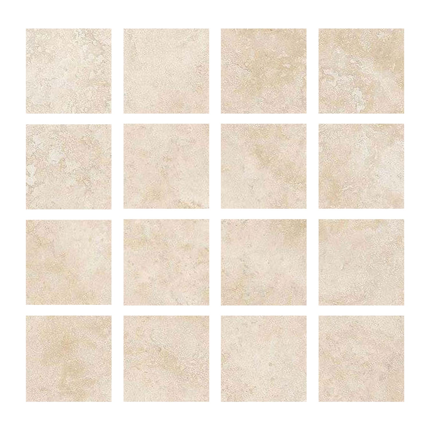 3 X 3 Ivory Travertine Filled & Polished Field Tile