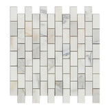 1 X 2 Calacatta Gold Marble Honed Brick Mosaic Tile-Marble Mosaic-American Tile Depot