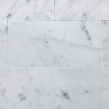 3 X 6 Carrara White Marble Polished Subway Brick Field Tile