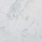 12 X 12 Carrara White Marble Honed Field Tile