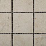 2 X 2 Crema Marfil Marble Polished Mosaic Tile