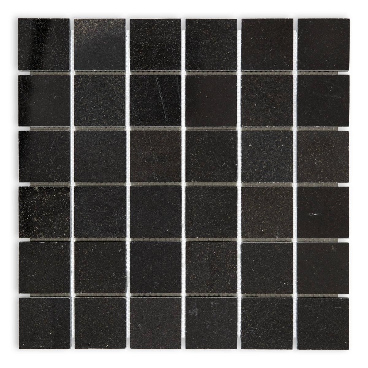 2 X 2 Absolute Black Granite Polished Mosaic Tile-Marble Mosaic-American Tile Depot