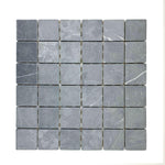 2 X 2 Black Marquina Marble Tumbled Mosaic Tile-Marble Mosaic-American Tile Depot