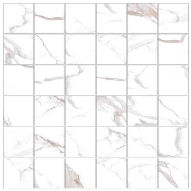 2 X 2 Calacatta Bronze Square Matte Porcelain Mosaic Tile-Porcelain Mosaic-American Tile Depot