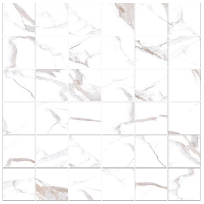 2 X 2 Calacatta Bronze Square Matte Porcelain Mosaic Tile-Porcelain Mosaic-American Tile Depot